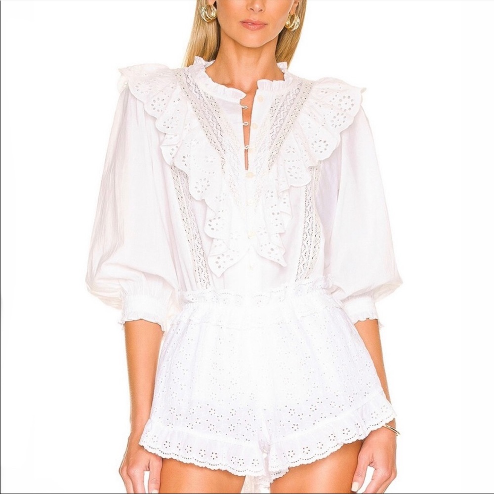 Show Me Your MuMu French Cotton Blouse